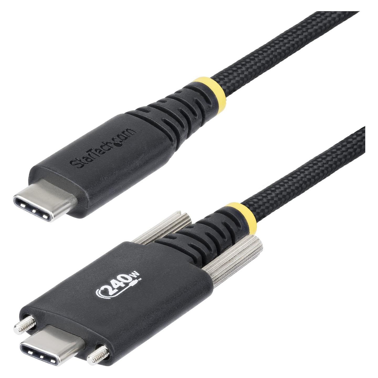 Kabllo USB StarTech.com S2CEPR2M-USBSL-CABLE / USB-C në USB-C / USB 2.0 / 240W / 2m - Zezë