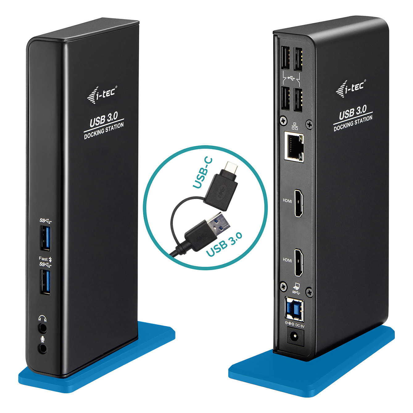 Docking Station i-tec USB 3.0 Dual HDMI - Zezë - 1