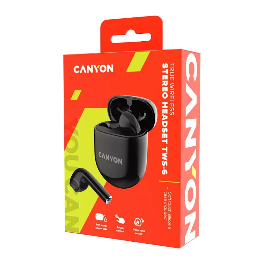 Kufje pa kabllo Canyon CNS-TWS6B / TWS / Bluetooth 5.3 / 13mm / Mikrofon - Zezë - 5