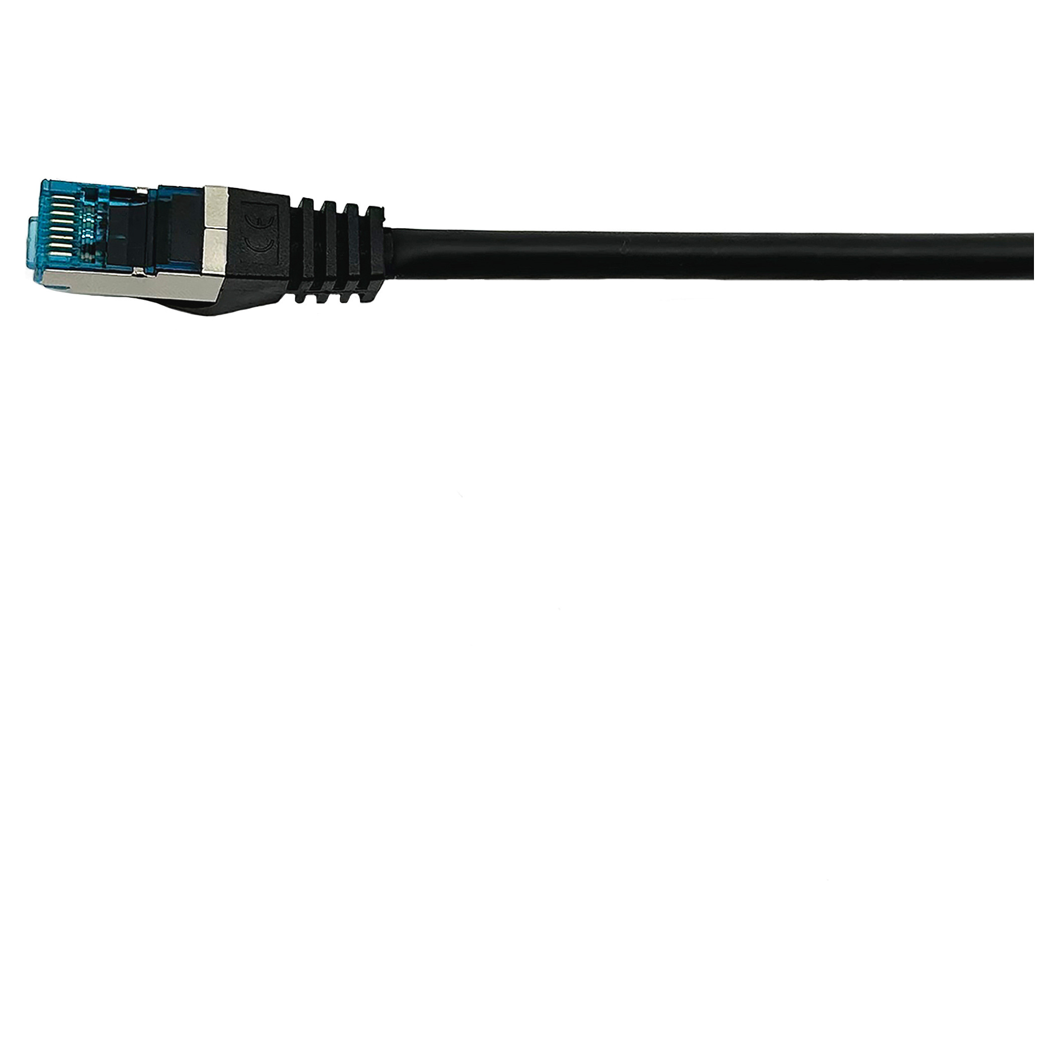 Kabllo për Rrjet Equip Patch Cat6A S/FTP RJ45 në RJ45 / 3.00m / me kënd / LSZH / Polybag – Zezë - 4