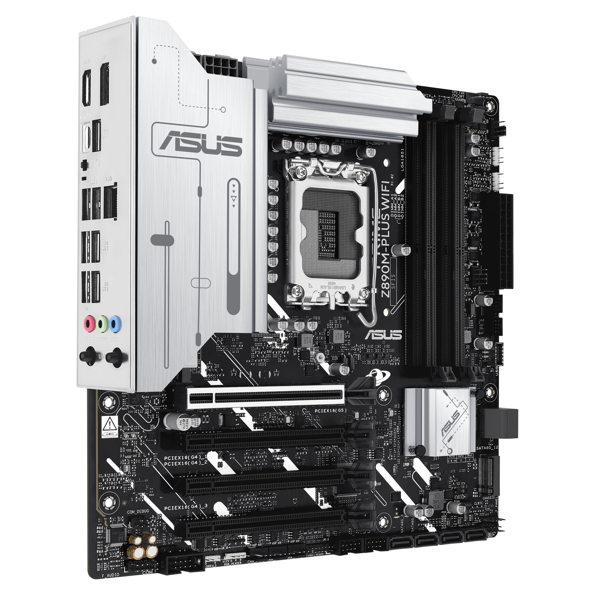 Pllakë Amë MB Intel ASUS PRIME Z890M-Plus Wifi / LGA 1851 / DDR5 / HDMI+DP - 5