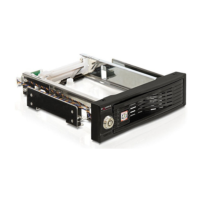 Aksesor për Disqe DeLOCK 47209 / 5.25" / 2.5"+3.5" SATA / Hot-Swap / 2x USB 3.0 - Zezë