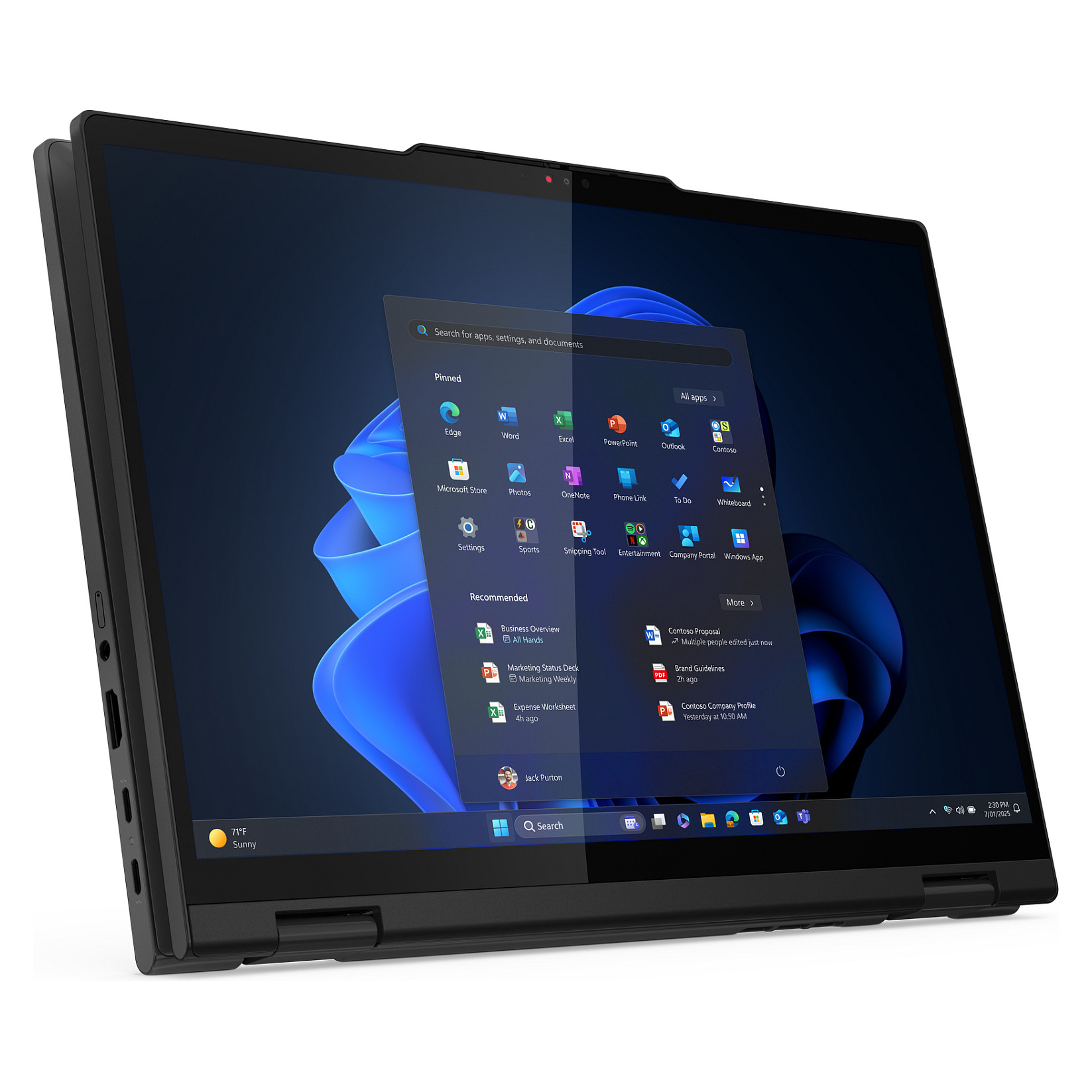 Laptop Lenovo ThinkPad T14s 2in1 G1 / Ultra 7 255U / 32GB LPDDR5x / 1TB / 14" WUXGA IPS AG Touch / Integrated Intel Graphics / DE  - Zezë - 9