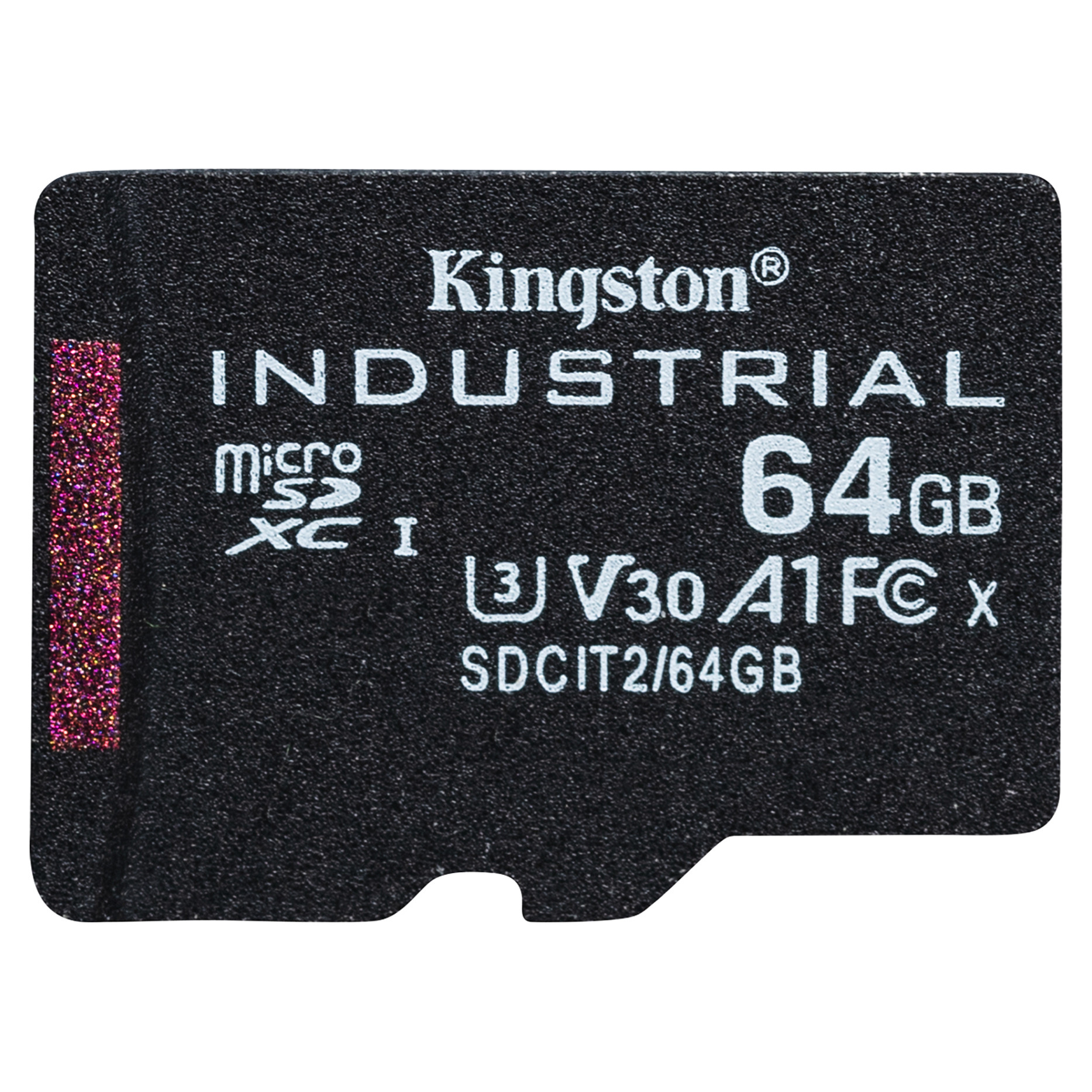 Kartë Memorie SD CARD 64GB Kingston Industrial microHC 100MB/s +Adapter - 3