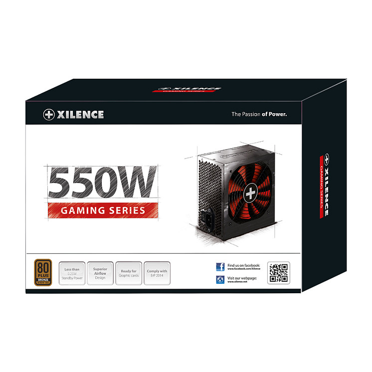 Furnizues Energjie Gaming Xilence XP550R10 / 550W / ATX 2.4 / 80 PLUS Bronze - 4