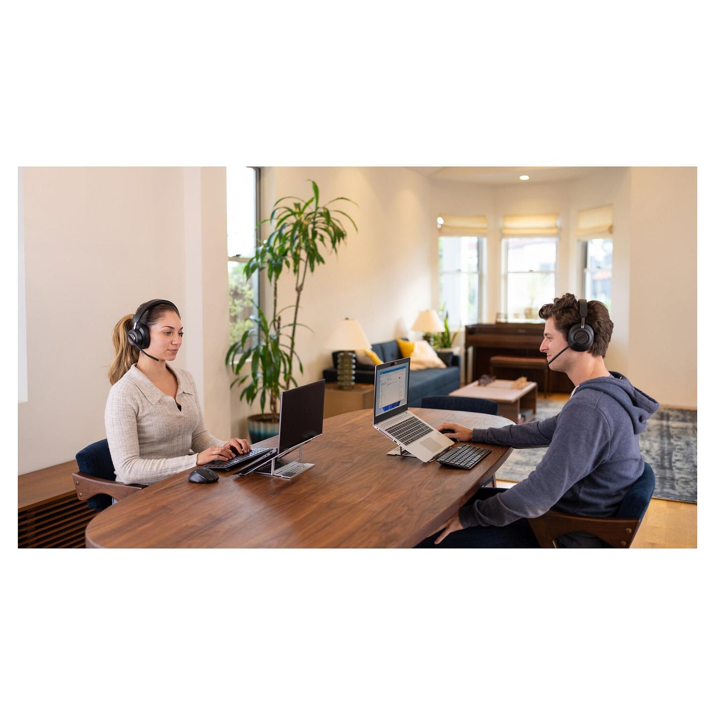 Kufje pa kabllo Kensington H3000 / Bluetooth 5.2 / Over-Ear / 40mm / Mikrofon / Noise Cancelling - Zezë - 88