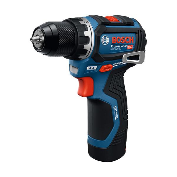 Shpuese Bosch GSR 12V-32 Professional, 12V, 32Nm, 0–475/1800rpm, Mandrinë 10mm - Blu/Zezë - 1