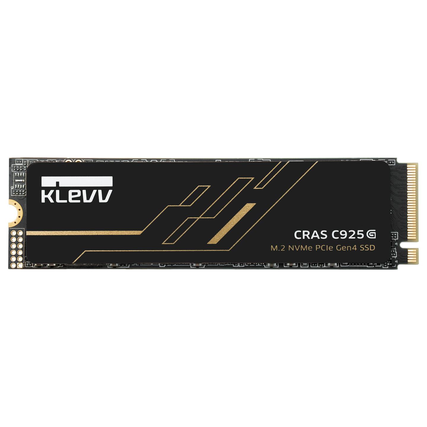 SSD e Brendshme KLEVV CRAS C925G, 1TB, M.2 2280, PCIe 4.0 x4 NVMe, 7400MB/s Read, 6300MB/s Write