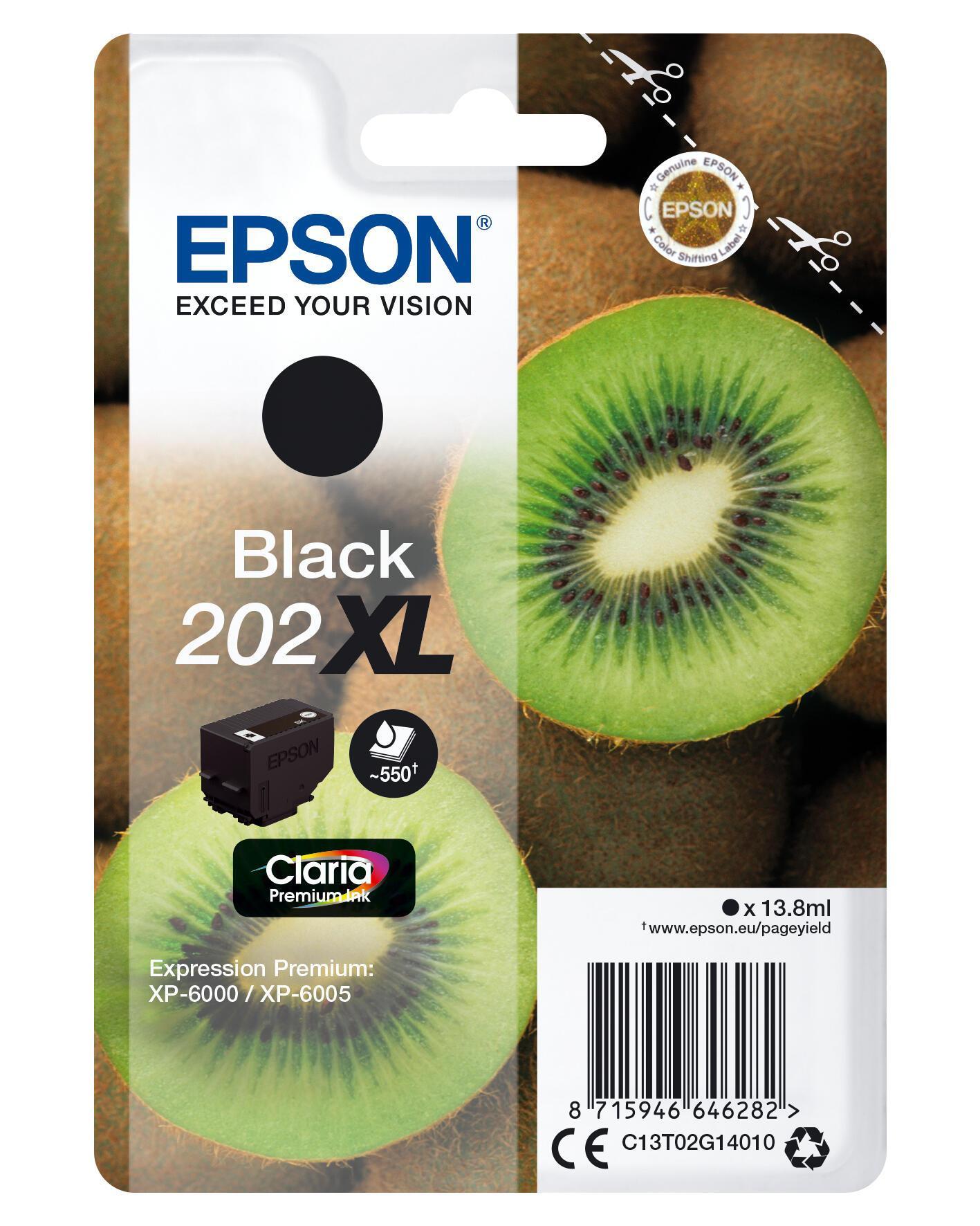 INK Epson 202XL / C13T02G14010 / 550 faqe – Zezë - 1