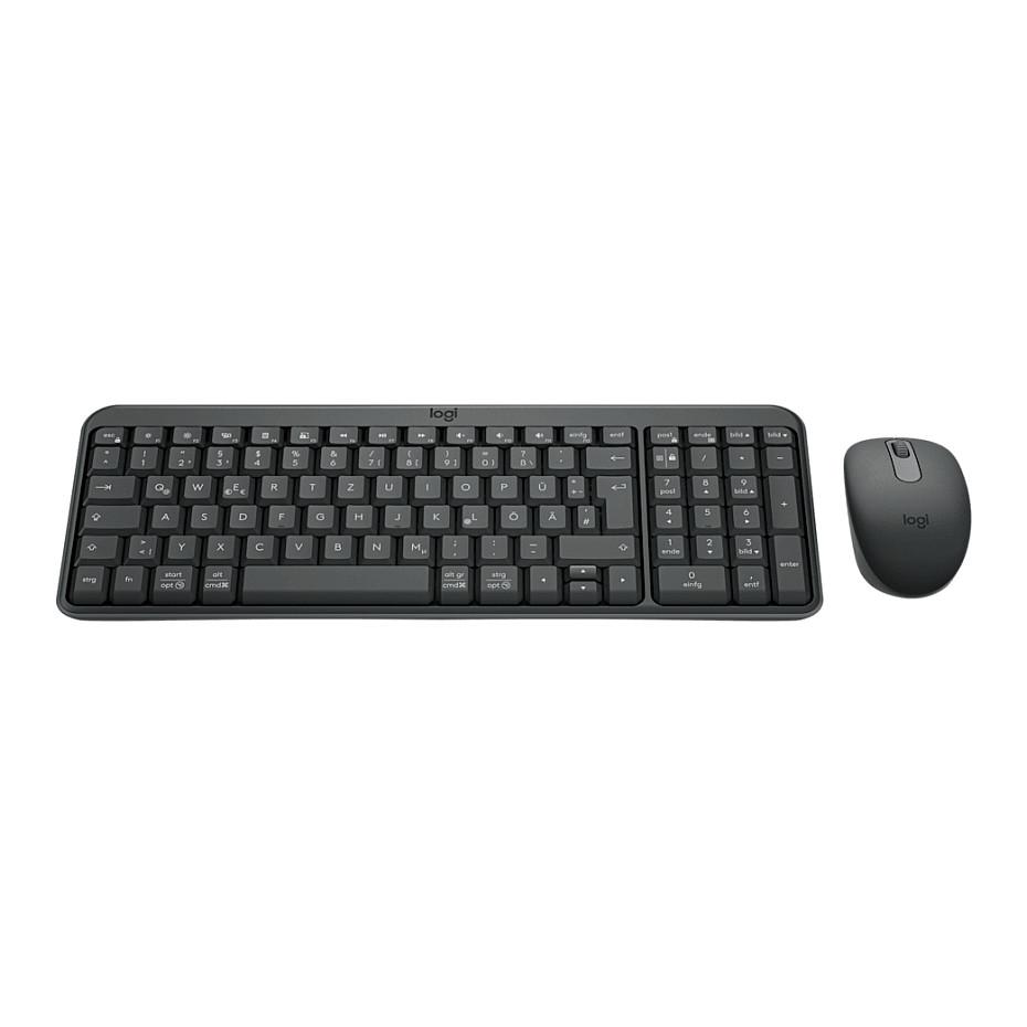 Combo (Tastierë & Maus) Logitech MK250, Wireless, Compact, QWERTZ Gjerman, Bluetooth, 1000 DPI - Grafit - 3