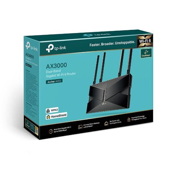 TP-Link Archer AX55 AX3000 Wi-Fi 6 Router – Dual-Band 2.4GHz + 5GHz, 574Mbps + 2402Mbps, 1× Gigabit WAN + 4× Gigabit LAN, USB 3.0 – Zezë - 4