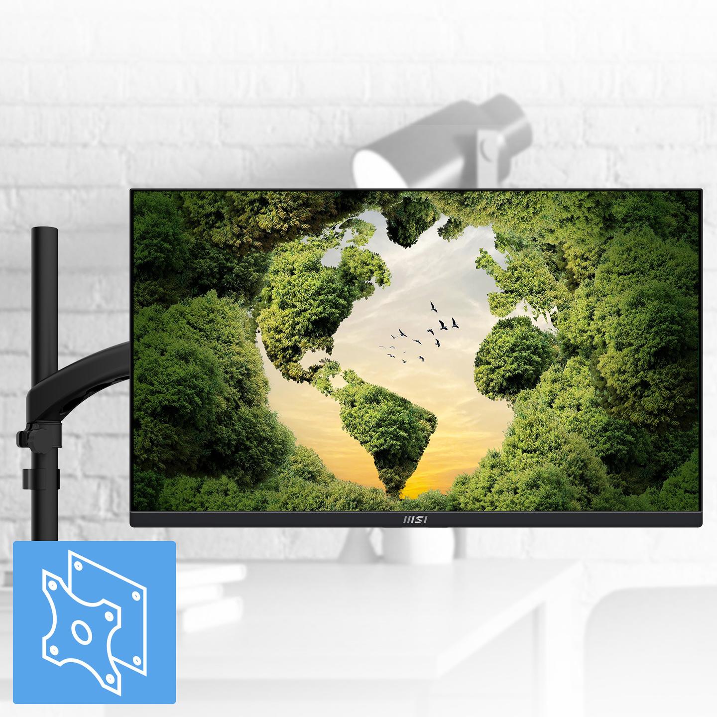 Monitor MSI Pro MP245PG / 23.8” / Full HD IPS LED / 100Hz / 1ms / HDMI+DP+VGA - Zezë - 21