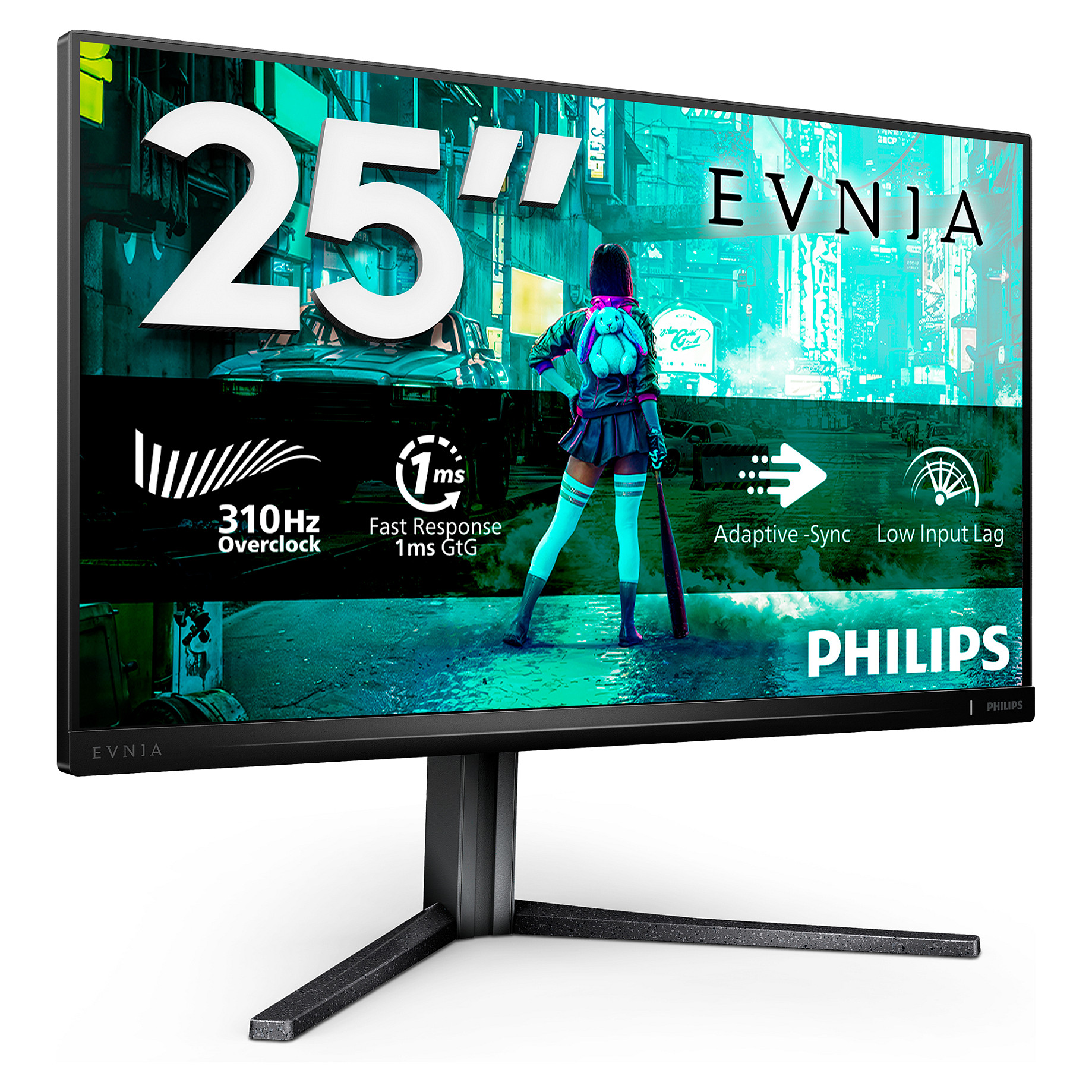 Monitor Gaming Philips 25M2N3200U 00 / 24.5" / Full HD Fast IPS / LCD / 240 Hz / 1 ms / HDMI+DP+HDCP - Gri - 11