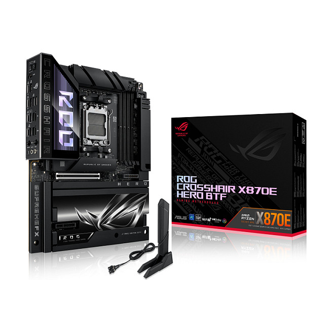 Pllakë Amë AMD AM5 ASUS ROG CROSSHAIR X870E HERO BTF / DDR5 / HDMI - 11
