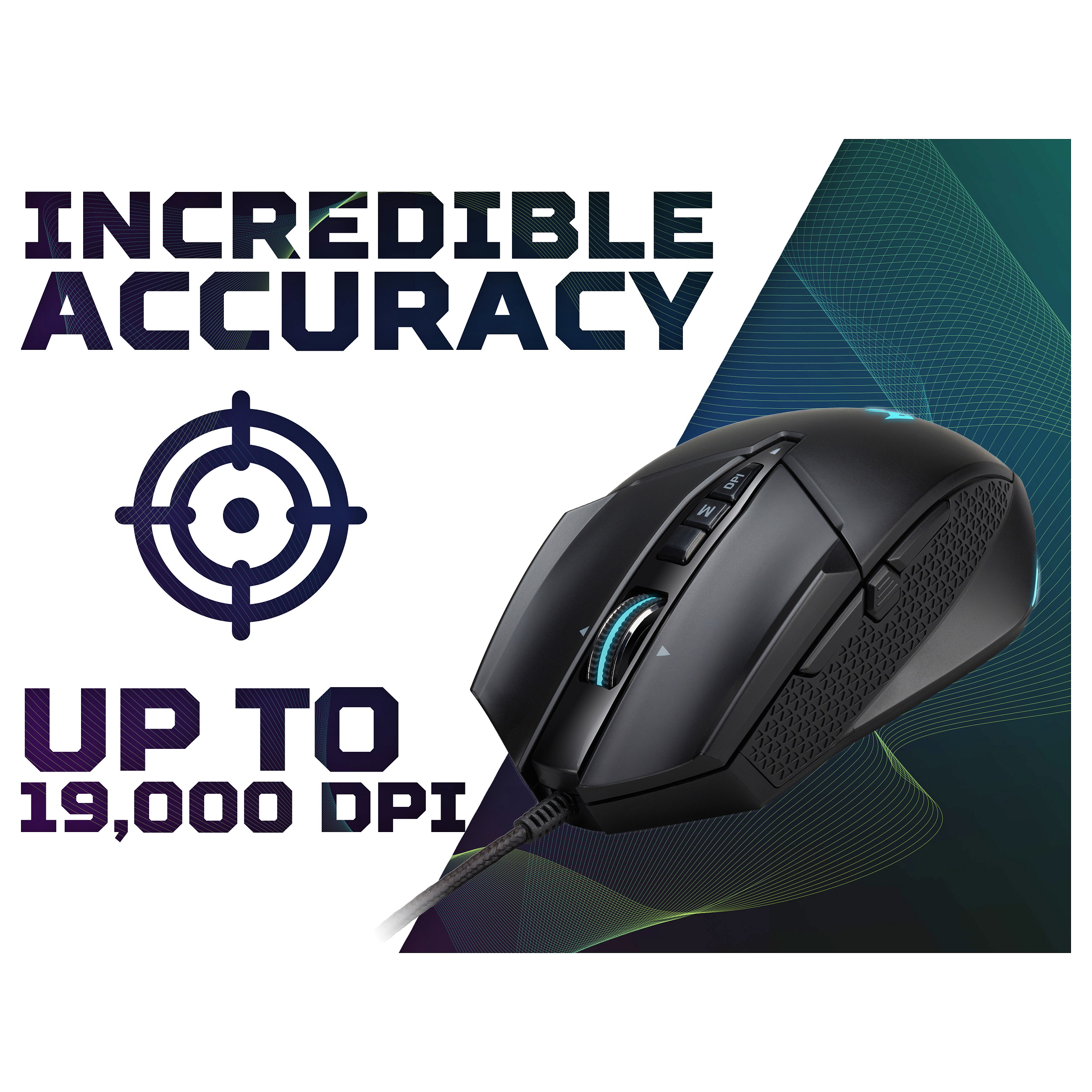 Maus Gaming Acer Predator CESTUS 335 Wired / 19.000DPI / 10 butona - Zezë - 3