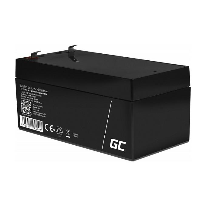 Bateri Green Cell AGM19, 12V, 3.3Ah, AGM VRLA - Zezë - 2