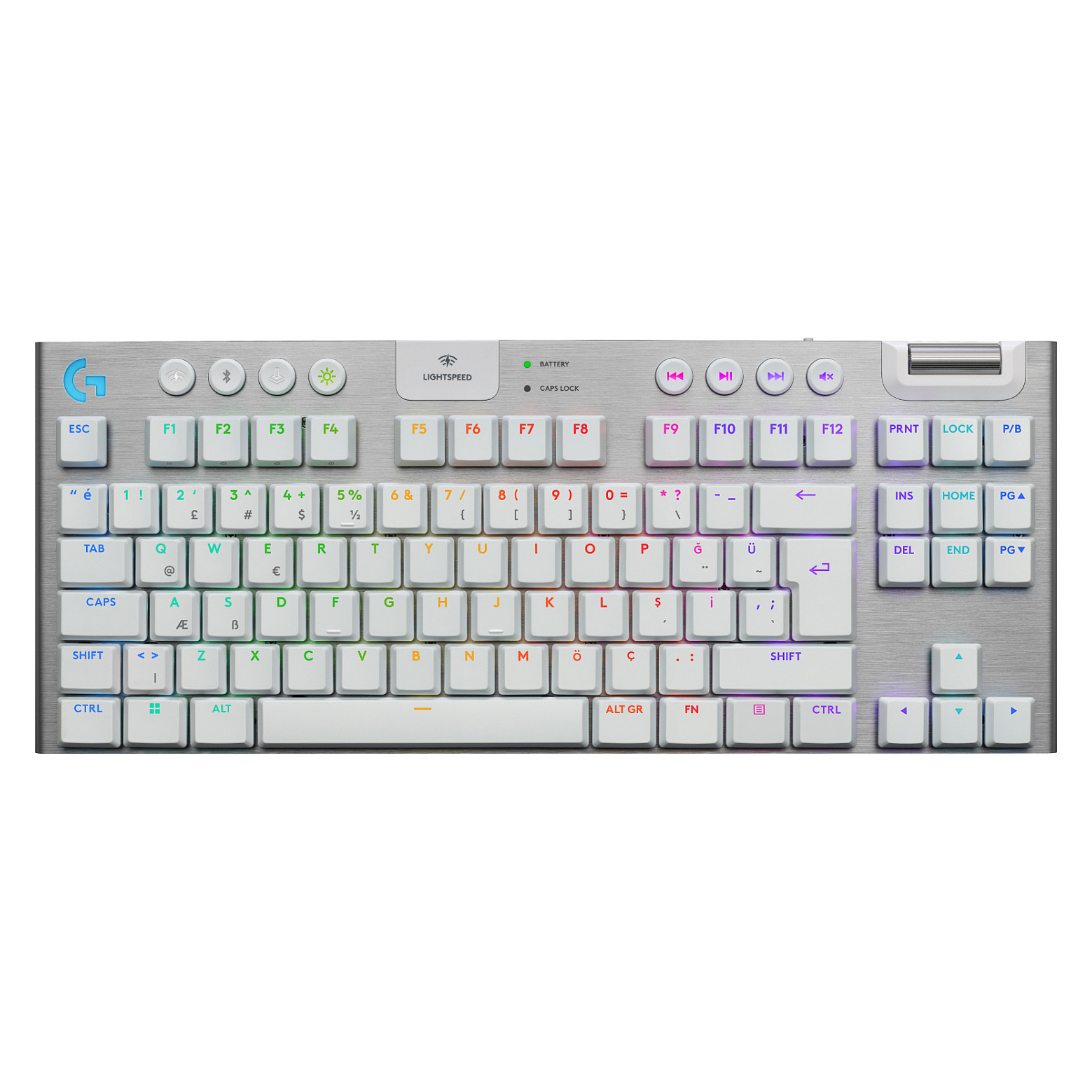 Tastierë Gaming Logitech G915 X LIGHTSPEED TKL / US Layout / QWERTY – Bardhë - 1