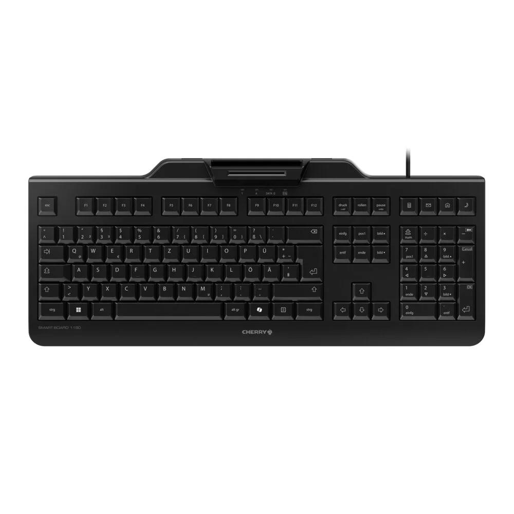 Tastierë me kabllo Cherry Smart Board 1150, AZERTY (BE), Full-Size, USB, Smartcard - Zezë