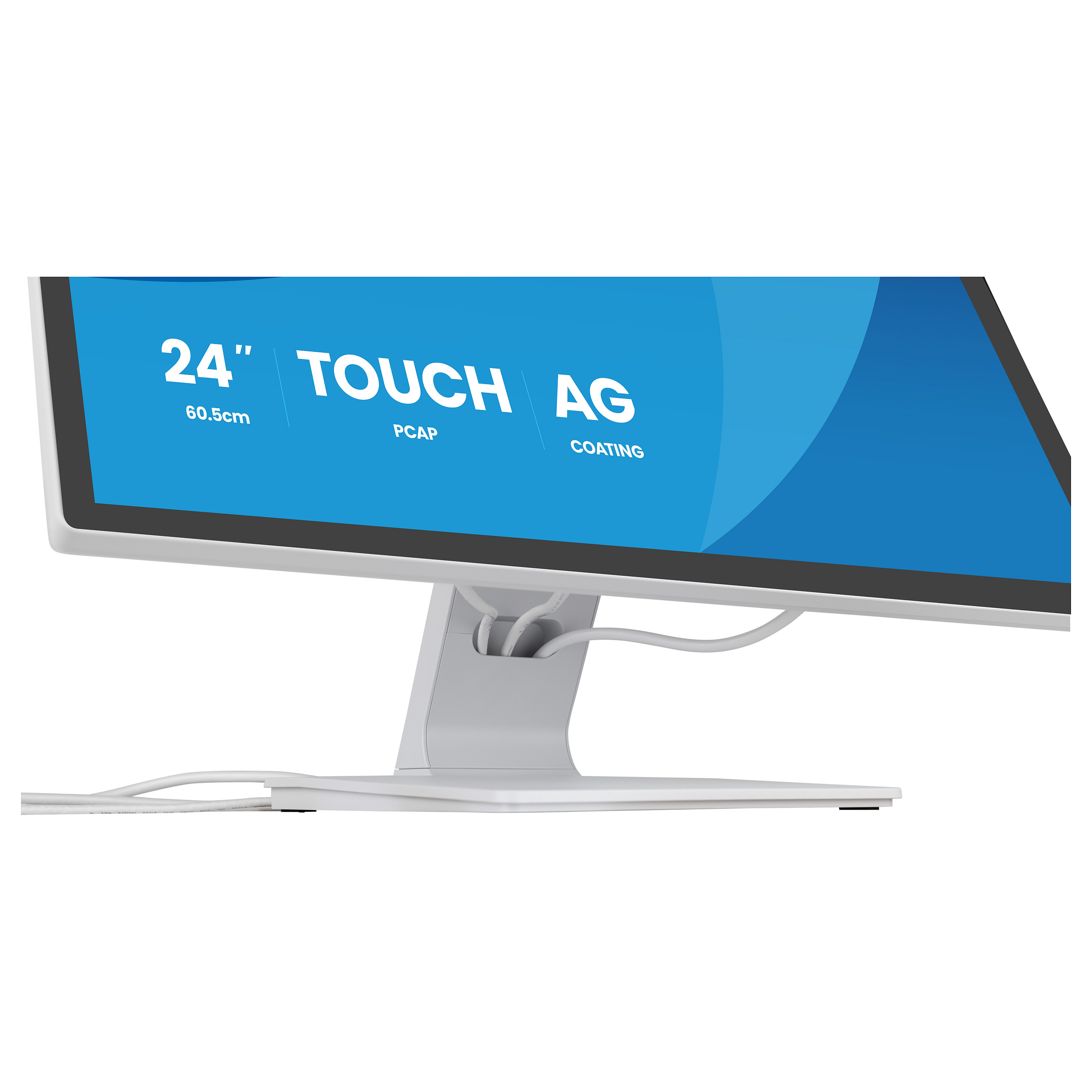 Monitor iiyama ProLite T2452MSC-W1AG / 24" / Full HD IPS LED Multi touch / 100Hz / 5ms / HDMI - Bardhë - 7