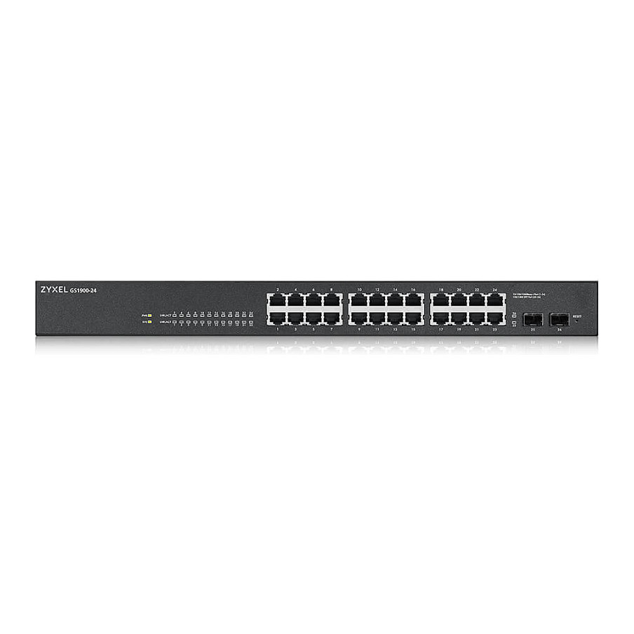 Switch Zyxel GS1900-24 V2 M RM, 24+2 porte - 3