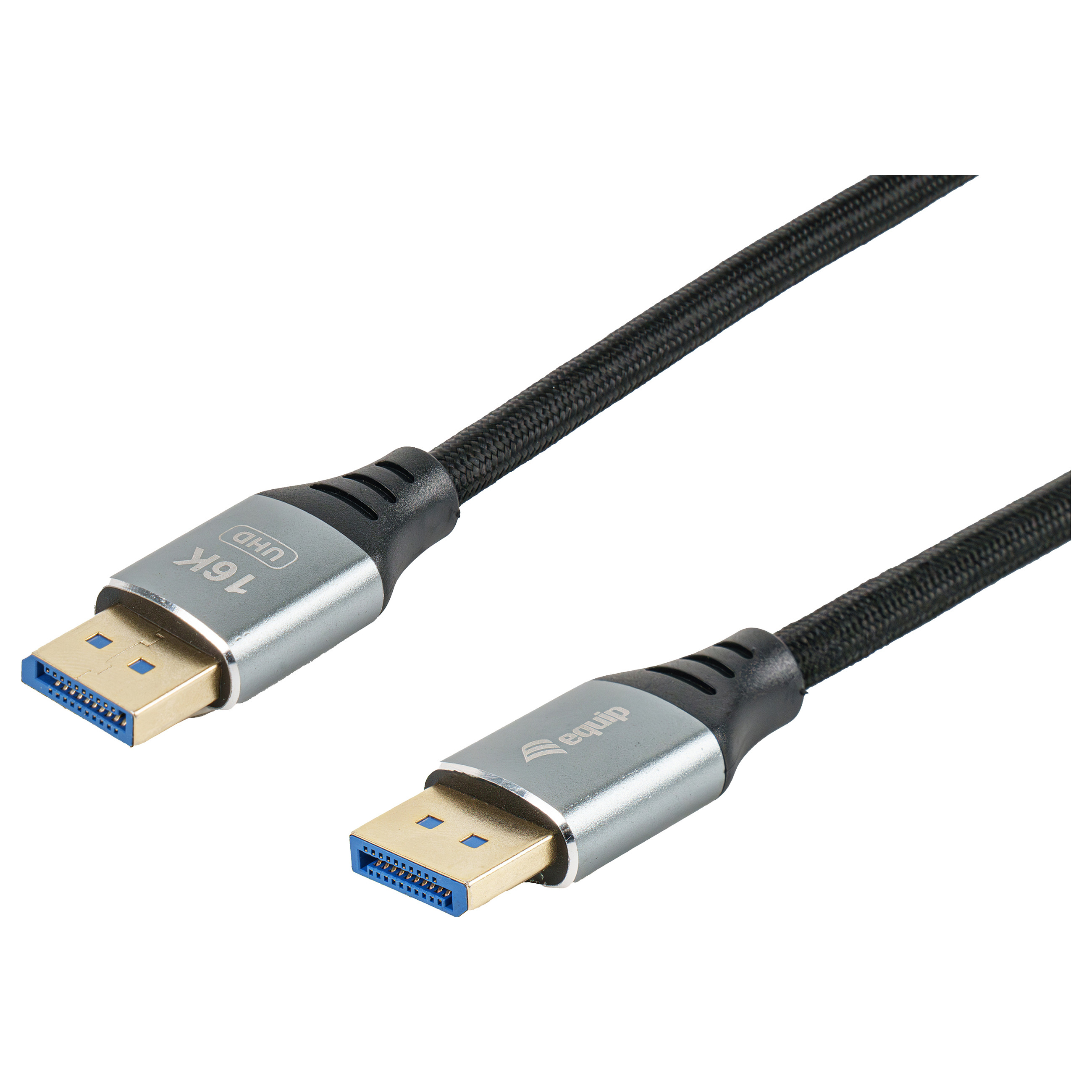 Kabllo DisplayPort Equip 2.1 (St/St) 3.00m / 16K/60Hz / HDCP / Alumini – Hiri - 2