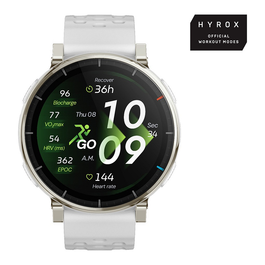Orë e Mençur Amazfit Active 3 / AMOLED 1.32" / GPS / BioTracker / Silikon - White