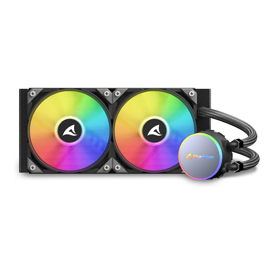 Ftohës për Procesor Liquid Sharkoon S70 RGB AIO 240mm e zezë - 9
