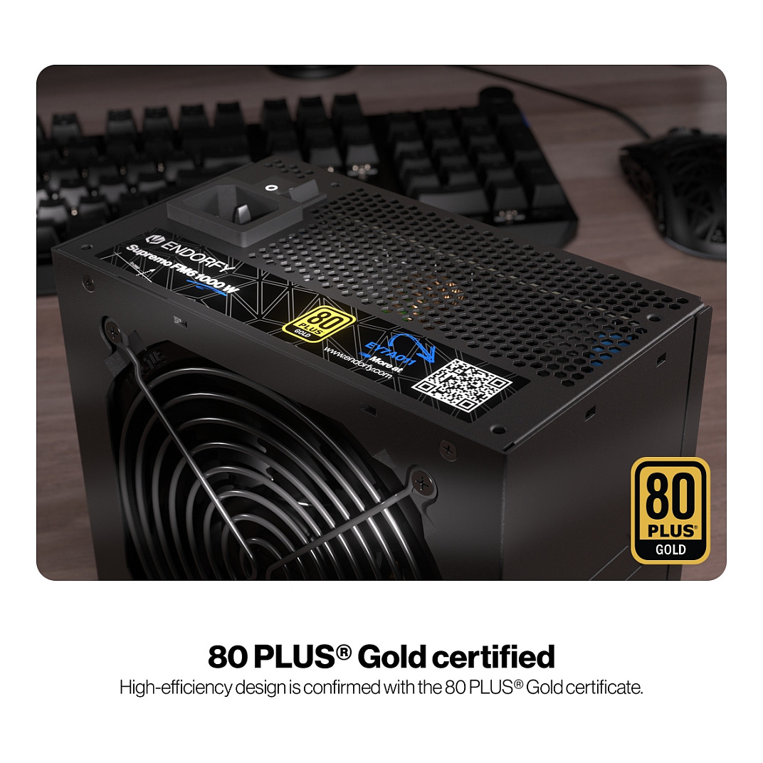 Furnizues Energjie Endorfy Supremo FM6 / 1000W / ATX 3.1 / 80 PLUS Gold / Fully Modular - Zezë - 22