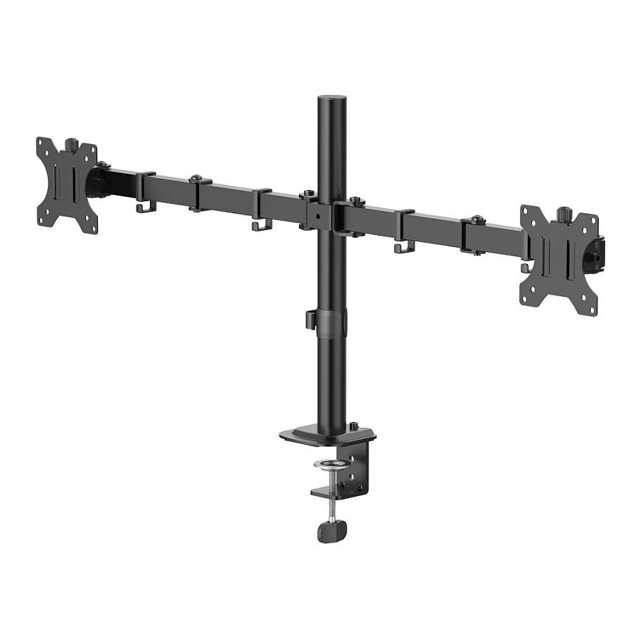 Mbajtëse për Monitor Hama 00220903 / 2 Monitorë / 13–35" / deri 12kg për Monitor / VESA 75x75 & 100x100 / Rotacion 360° - Zezë - 1