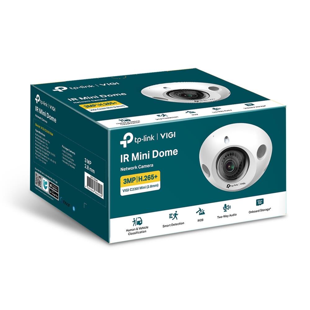 Kamerë Sigurie IP CCTV TP-Link VIGI C230I Mini, 3MP, 2.8mm, Dome – Bardhë - 2