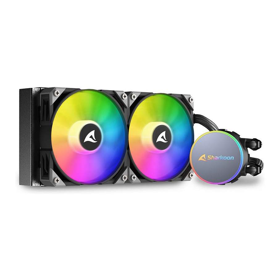 Ftohës për Procesor Liquid Sharkoon S70 RGB AIO 240mm e zezë - 1