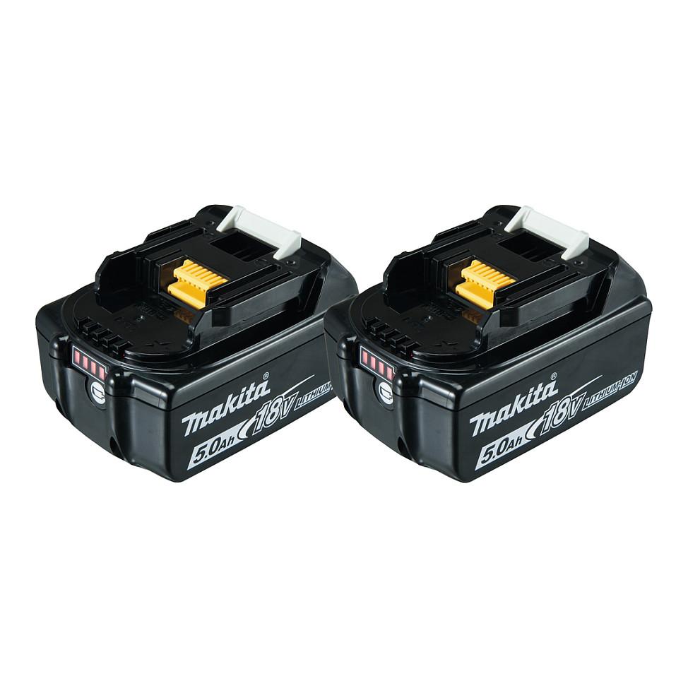 Bateri Makita 197288-2 BL1850B, 18V, 5Ah, 2 copë - Zezë