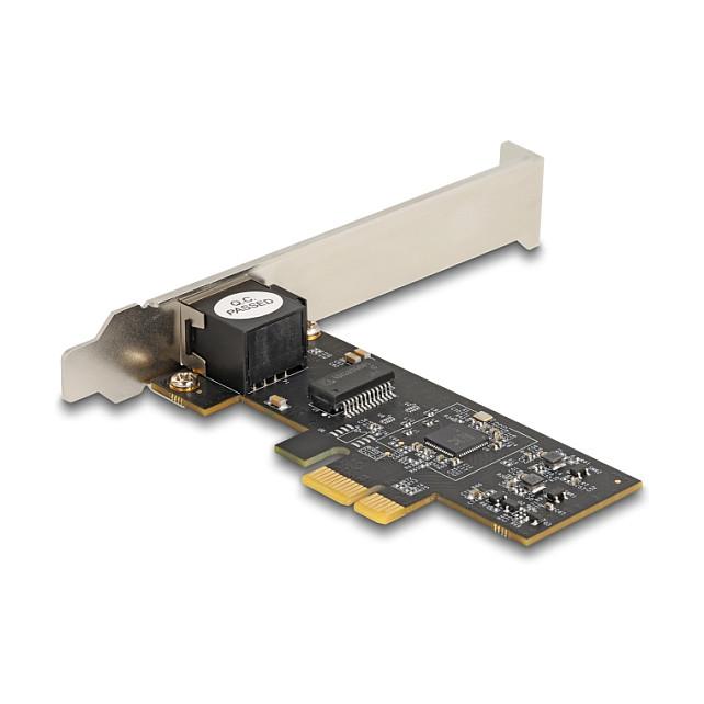 Karta të Rrjetit Delock 81260 / PCIe 3.0 x1 / 1x Gigabit LAN RJ45 / 5Gbps / Realtek RTL8126 / Low Profile - 2