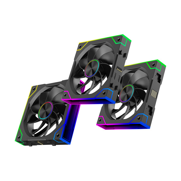 Ftohës për Kasë Xilence Gaming Series XPF360R.ARGB / 120mm / 1100-2000 RPM / ARGB / PWM / 3-Pack – Zezë - 4