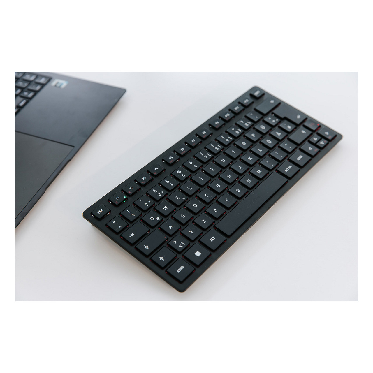 Tastierë CHERRY KW 9200 MINI / USB + RF Wireless + Bluetooth / QWERTZ / e zezë - 6