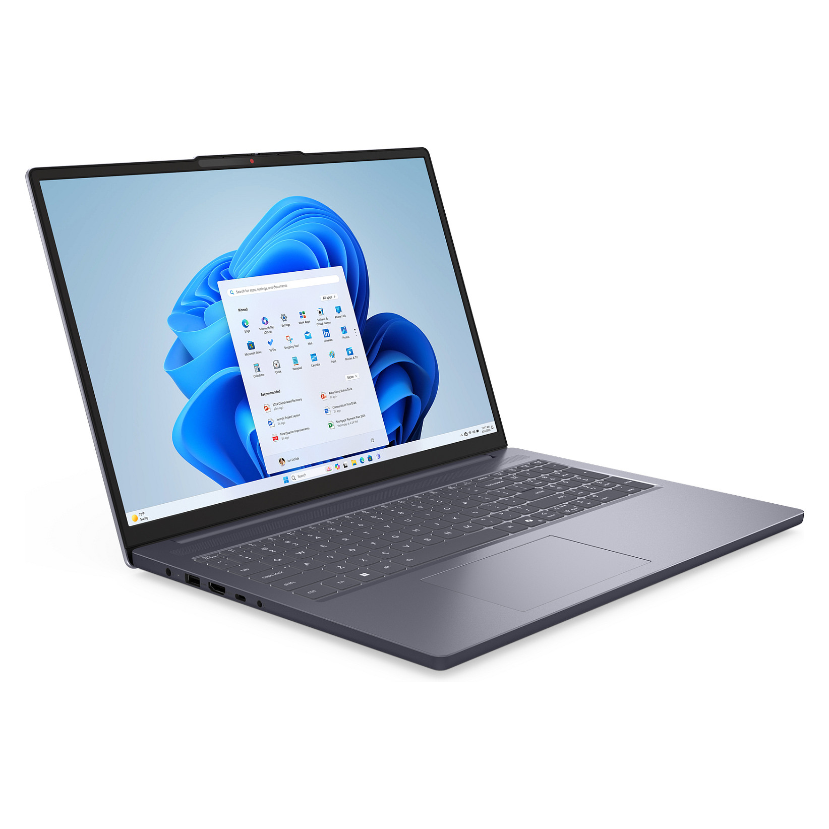 Laptop Lenovo IdeaPad Slim 3 16ARP10 / Ryzen 7 170 / 16GB DDR5 / 512GB / 16" WUXGA IPS 60Hz / AMD Radeon 680M - Hiri - 7