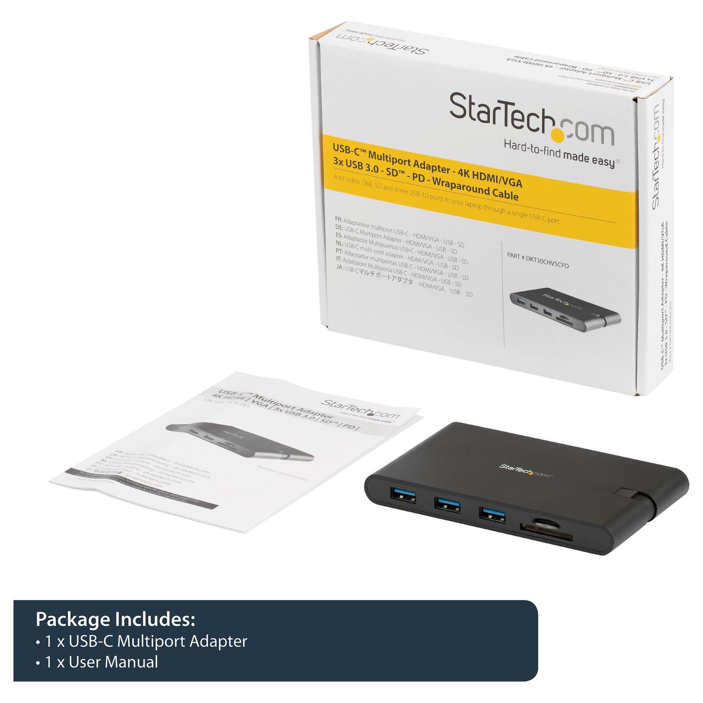 Docking Station StarTech.com DKT30CHVSCPD, HDMI 4K, VGA, 3× USB-A, USB-C, Gigabit Ethernet, SD, microSD, PD 100 W – Zezë - 13