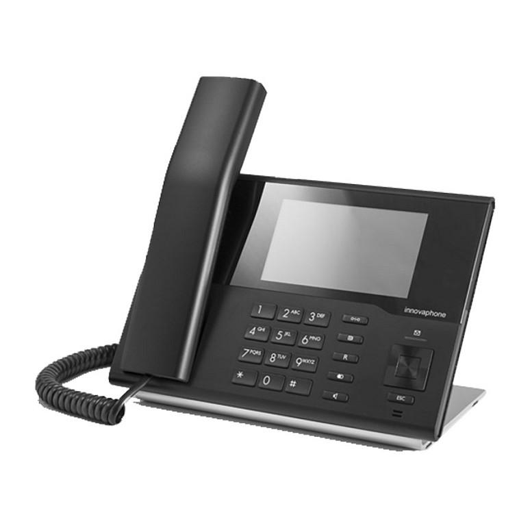 Telefon VoIP innovaphone IP232, ekran me prekje 4.3" me ngjyra, 2× Gigabit Ethernet, 4× USB 2.0, PoE - Zezë
