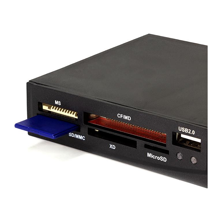 Lexues Kartelash LogiLink CR0012 / CF / SD / MMC / MS / XD / microSD / USB 2.0 / 480 Mbit/s / 3.5" - Zezë - 4