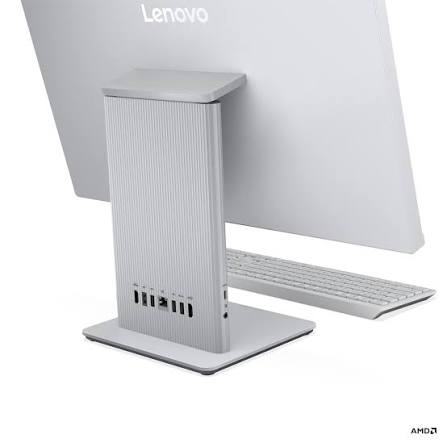 AIO Lenovo IdeaCentre 24ARR9 / Ryzen 5 7535HS / 16GB DDR5 / 512GB / 23.8" Full HD IPS 100Hz / Radeon 660M / Tastierë + Maus - Cloud Grey - 4