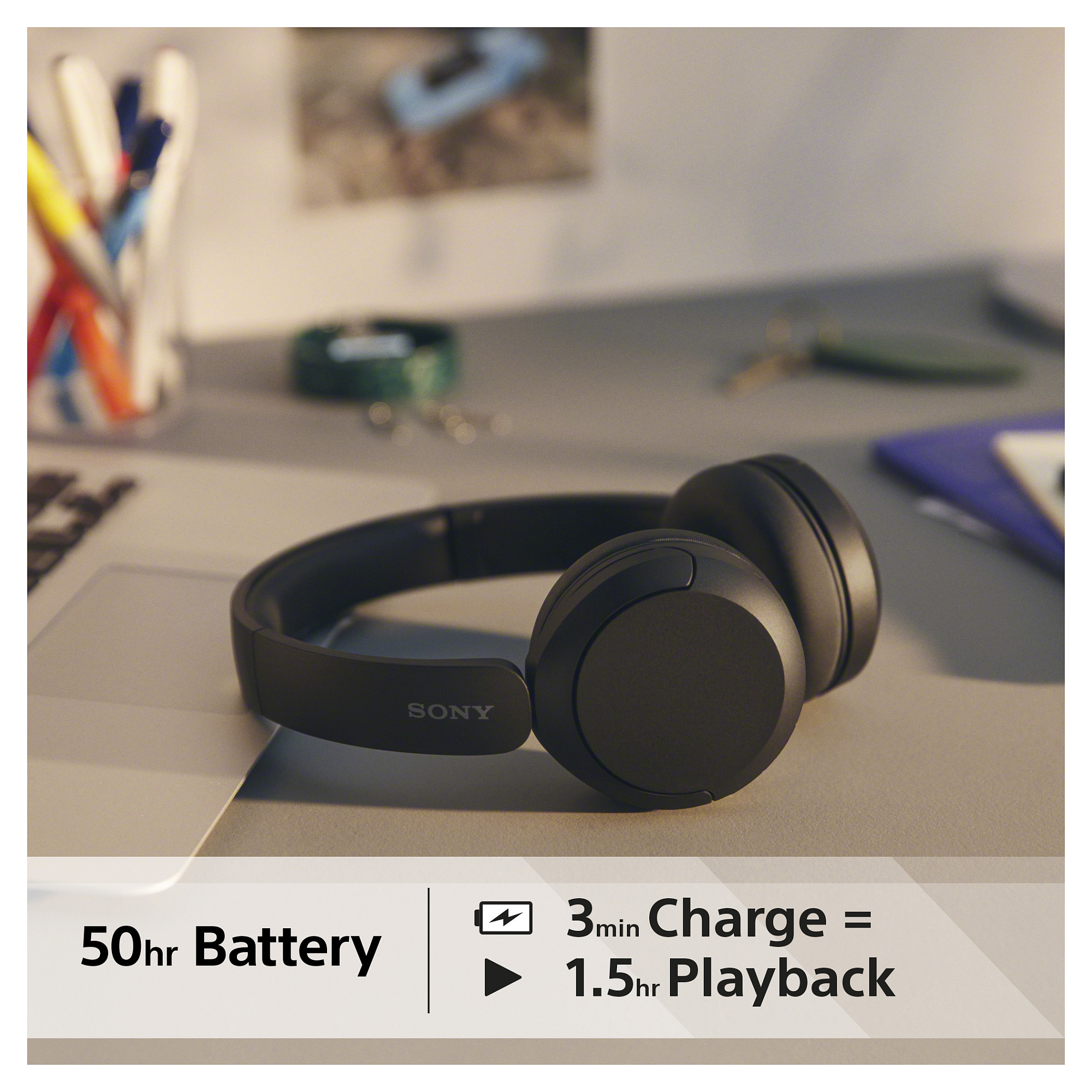 Kufje pa kabllo Sony WH-CH520 Wireless Over-Ear Bluetooth – Zezë - 6