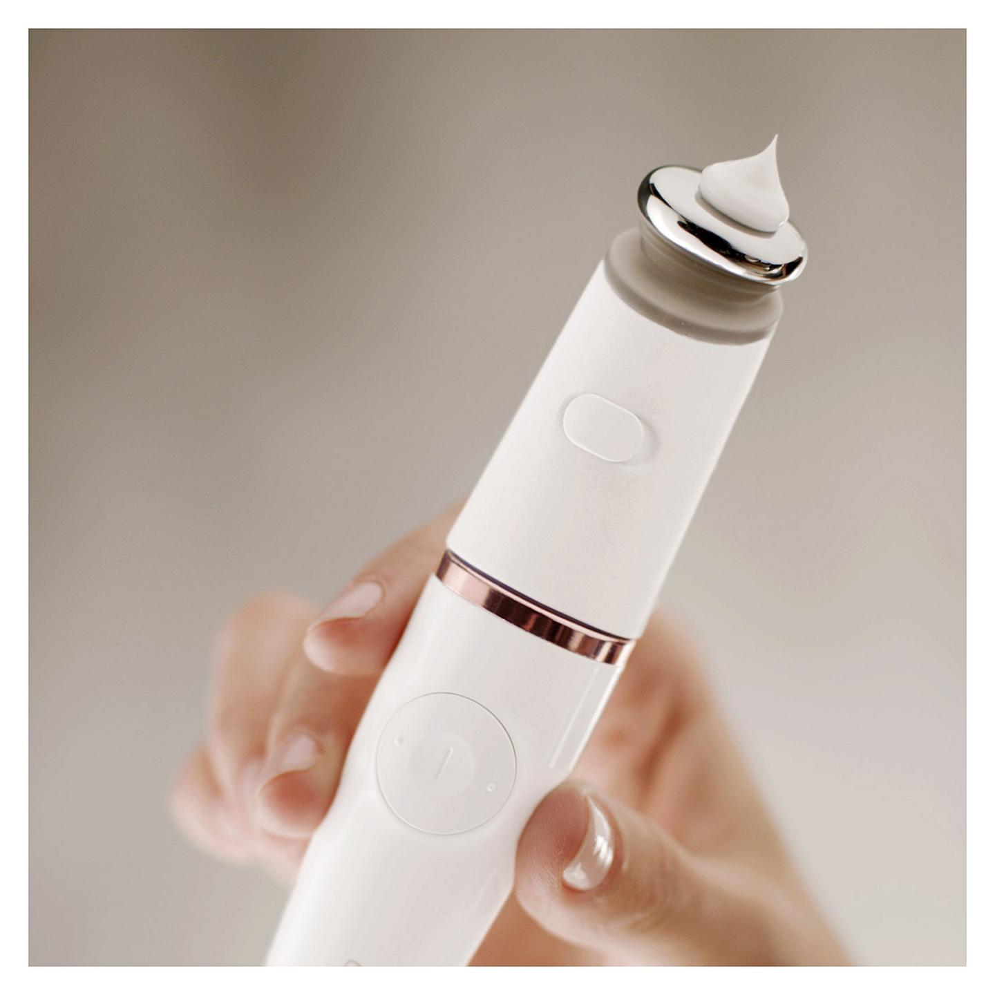 Makinë Depilimi për Fytyrë Braun FaceSpa Pro 921, 3 në 1, Depilim, Pastrim dhe Masazh - Bardhë , Bronzë - 2