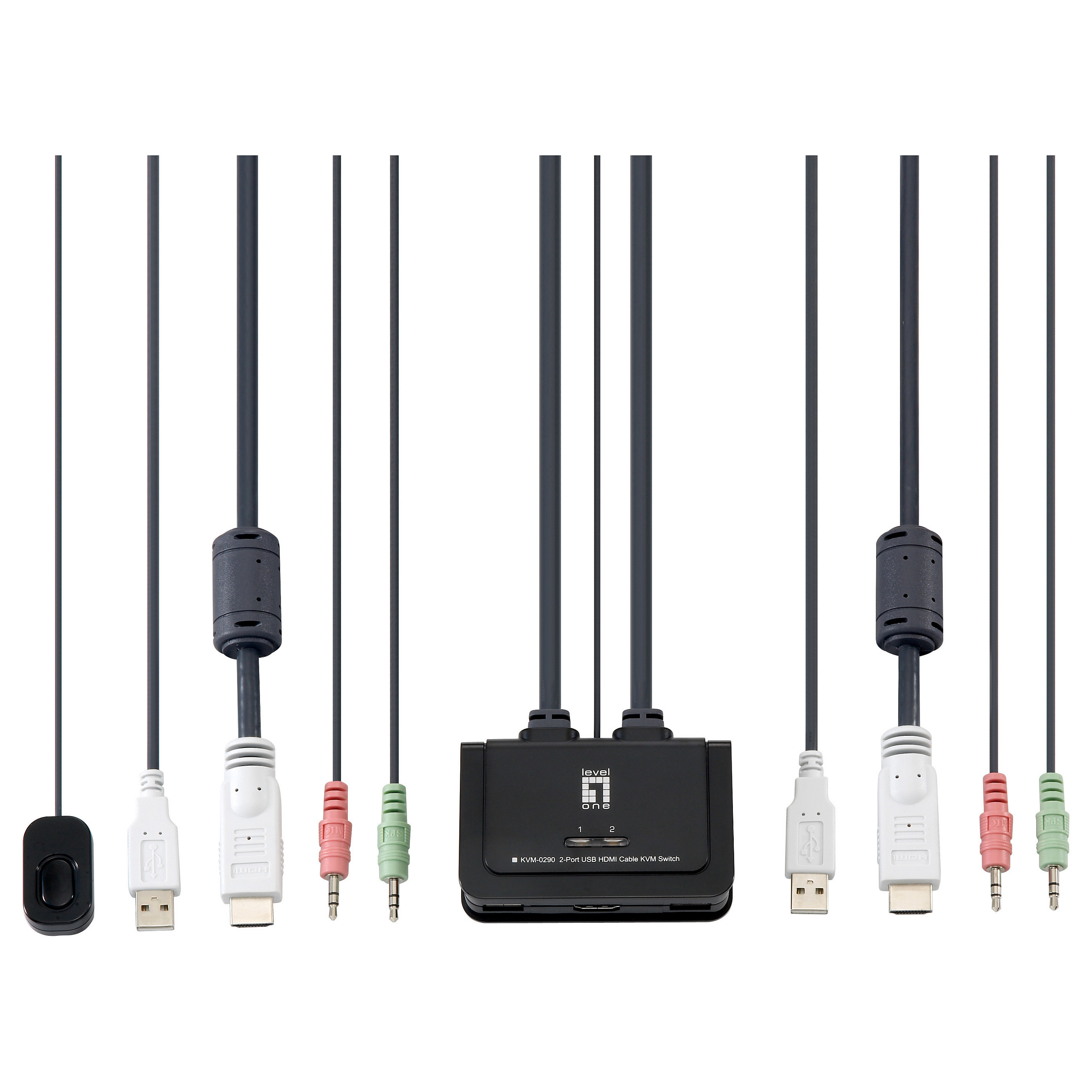 Switch KVM / 0290 / 2-Port / HDMI + USB + Audio - 2