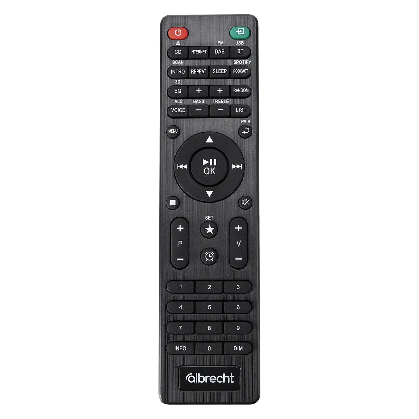 Radio Interneti Albrecht DR 1000, CD, DAB+, FM, Wi-Fi, Bluetooth, 30 W, Ekran LCD 4.3" – Kafe - 8