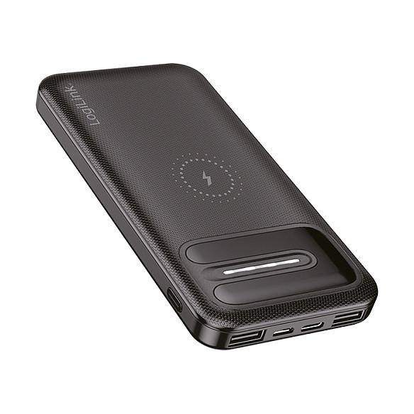 PowerBank LogiLink PA0305 / 8000mAh / 2x USB-A / Wireless 5W / USB-C / Micro USB / Magnet - Zezë - 3