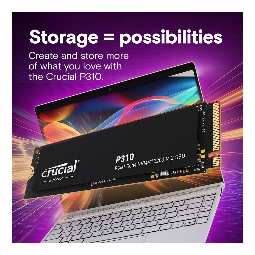SSD e Brendshme M.2 2TB Crucial P310 NVMe PCIe Gen4 - 6