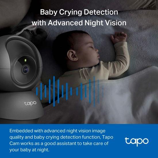 TP-Link Tapo C201 / 1080p Full HD / Pan-Tilt 360° / Night Vision 12m / microSD 512GB / Wi-Fi – E zezë - 2