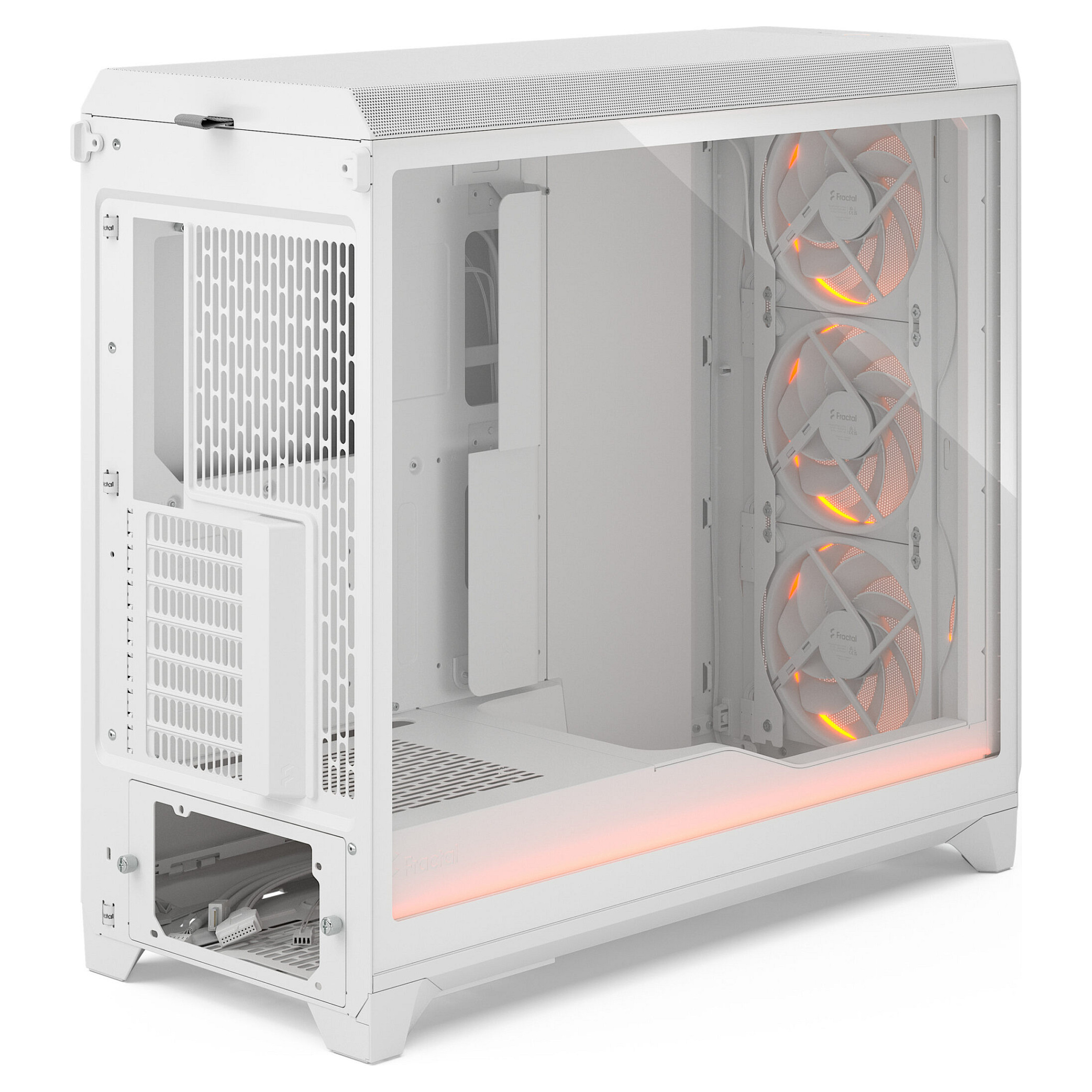 Kasë PC Fractal Design Meshify 3 XL Ambience Pro RGB / EATX / ATX / 3x 140mm RGB Fan / Tempered Glass - Bardhë - 10