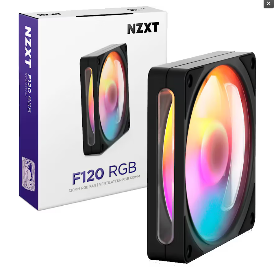 Ftohës për Kasë NZXT F120 Core / 120mm / 500-1800 RPM / ARGB / PWM – Zezë - 3