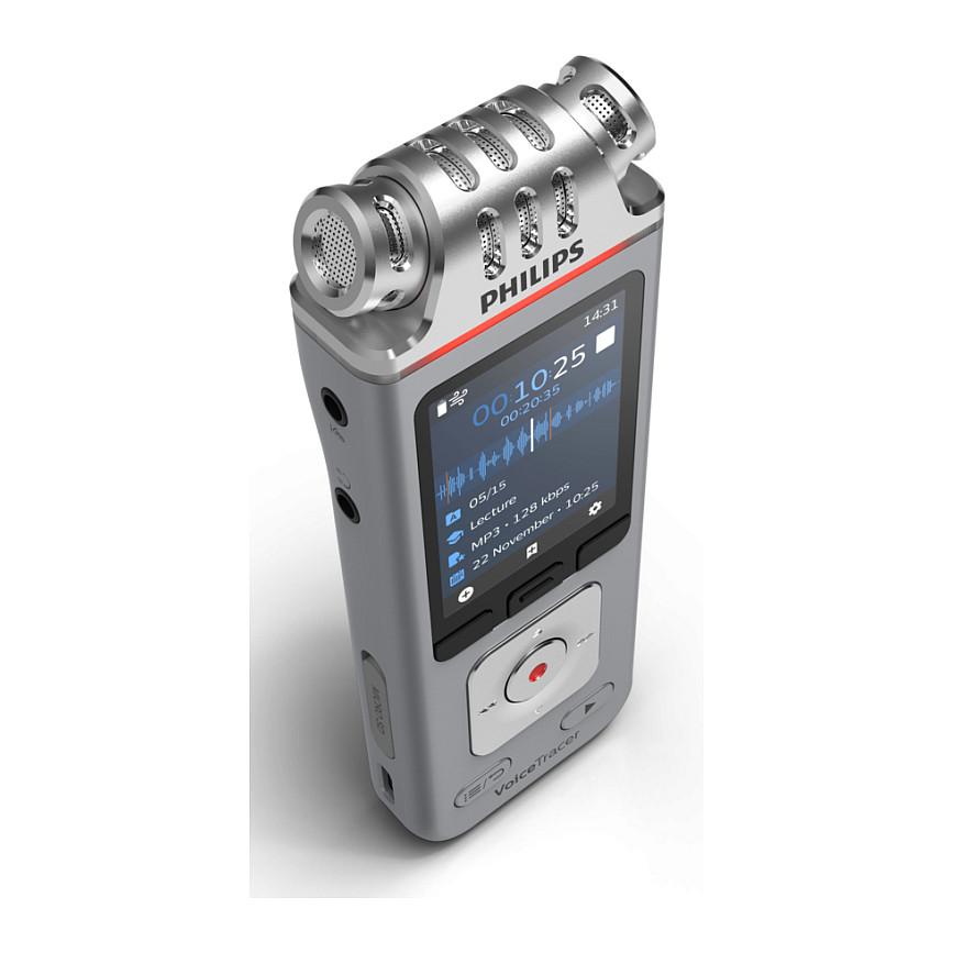 Rekordues Zëri Philips VoiceTracer DVT4115, 8GB, Stereo, MP3/WAV, Wi-Fi, USB-C - Argjend - 4